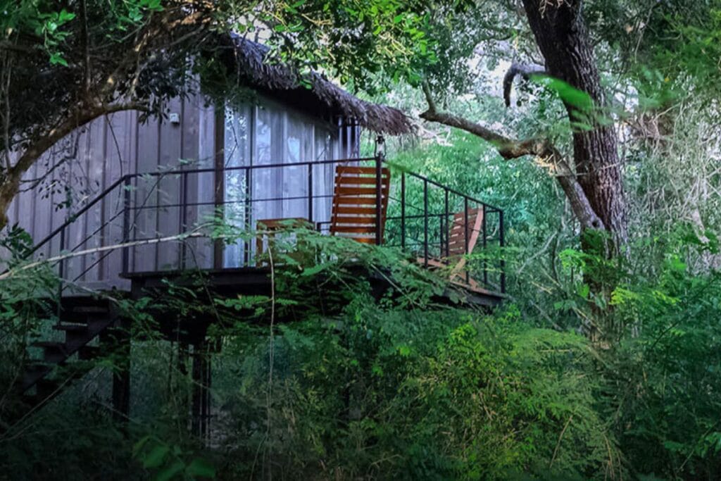 One of the bungalows