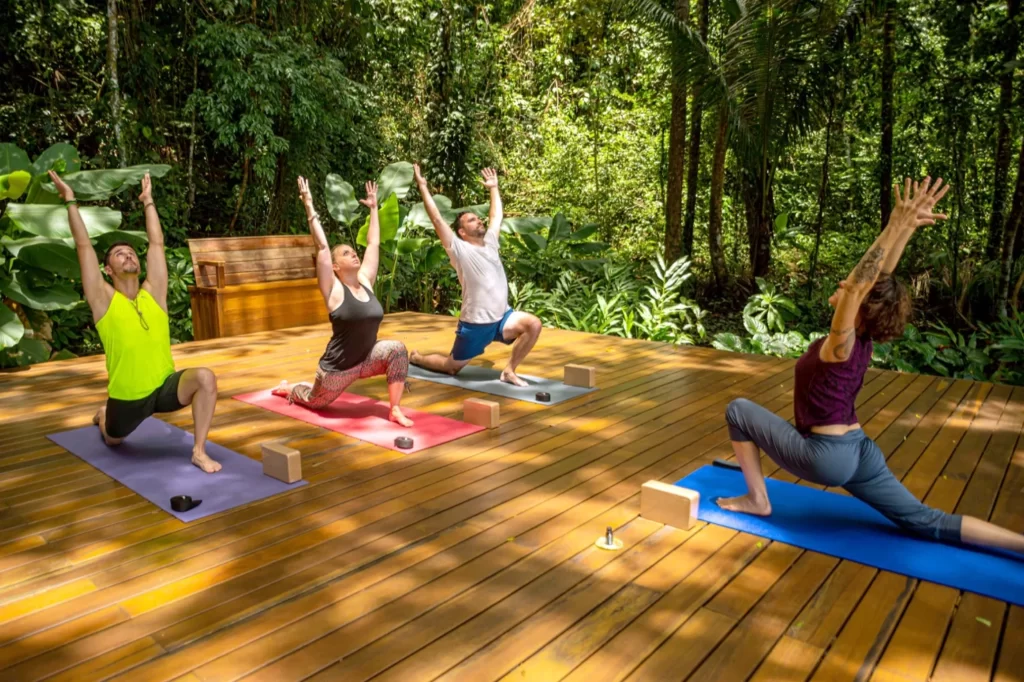 outdoor yoga platform