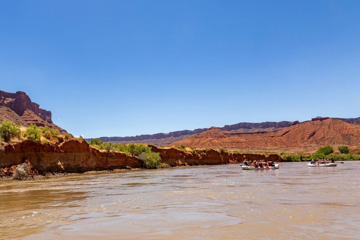 Rafting on Colorado River in Utah