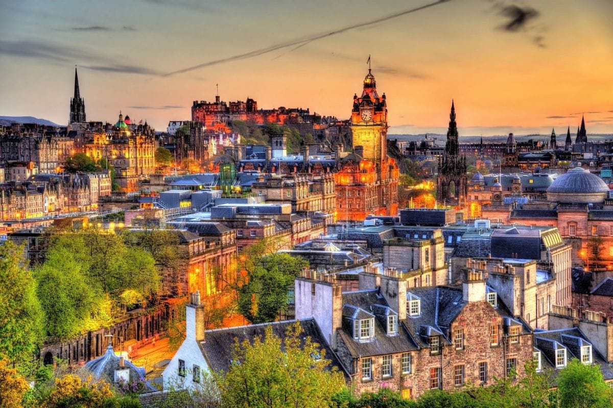 City of Edinburgh in Scotland