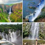 Photos of four African waterfalls