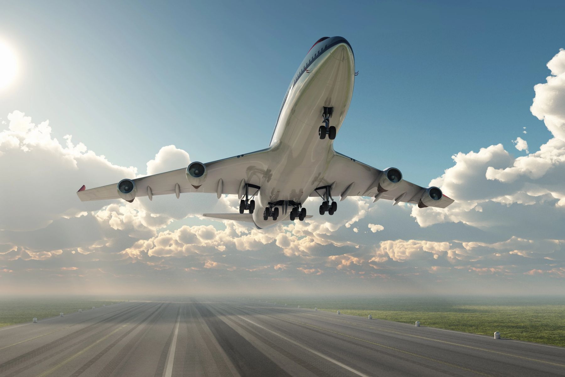 Airplane taking off