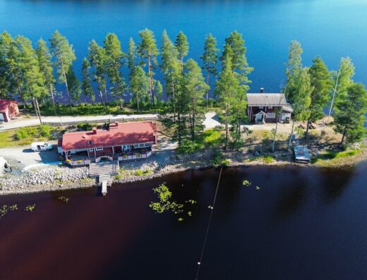 Sauna cottage at Keuruu from above