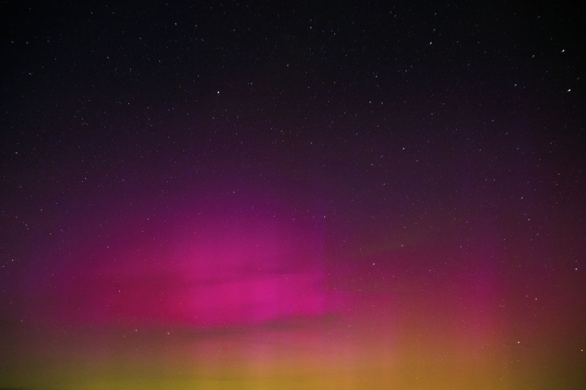 Aurora borealis in North Dakota