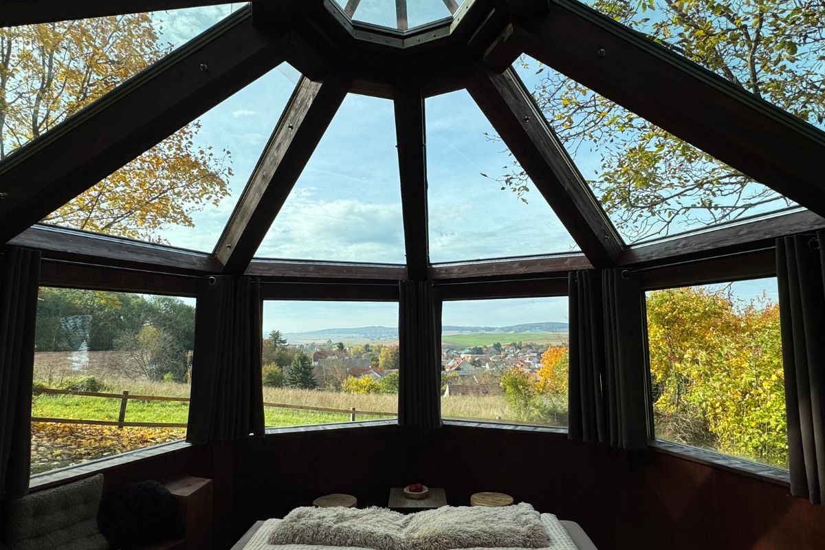 The view from the cabin