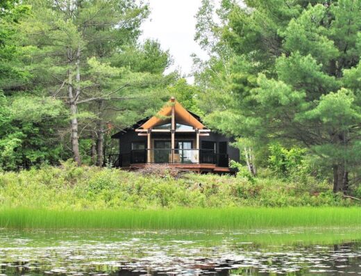 One of the cabins of Pine Brae Eco-Resort, Ontario, Canada