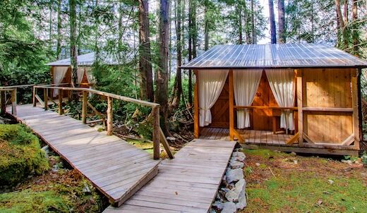 Exterior of cabanas