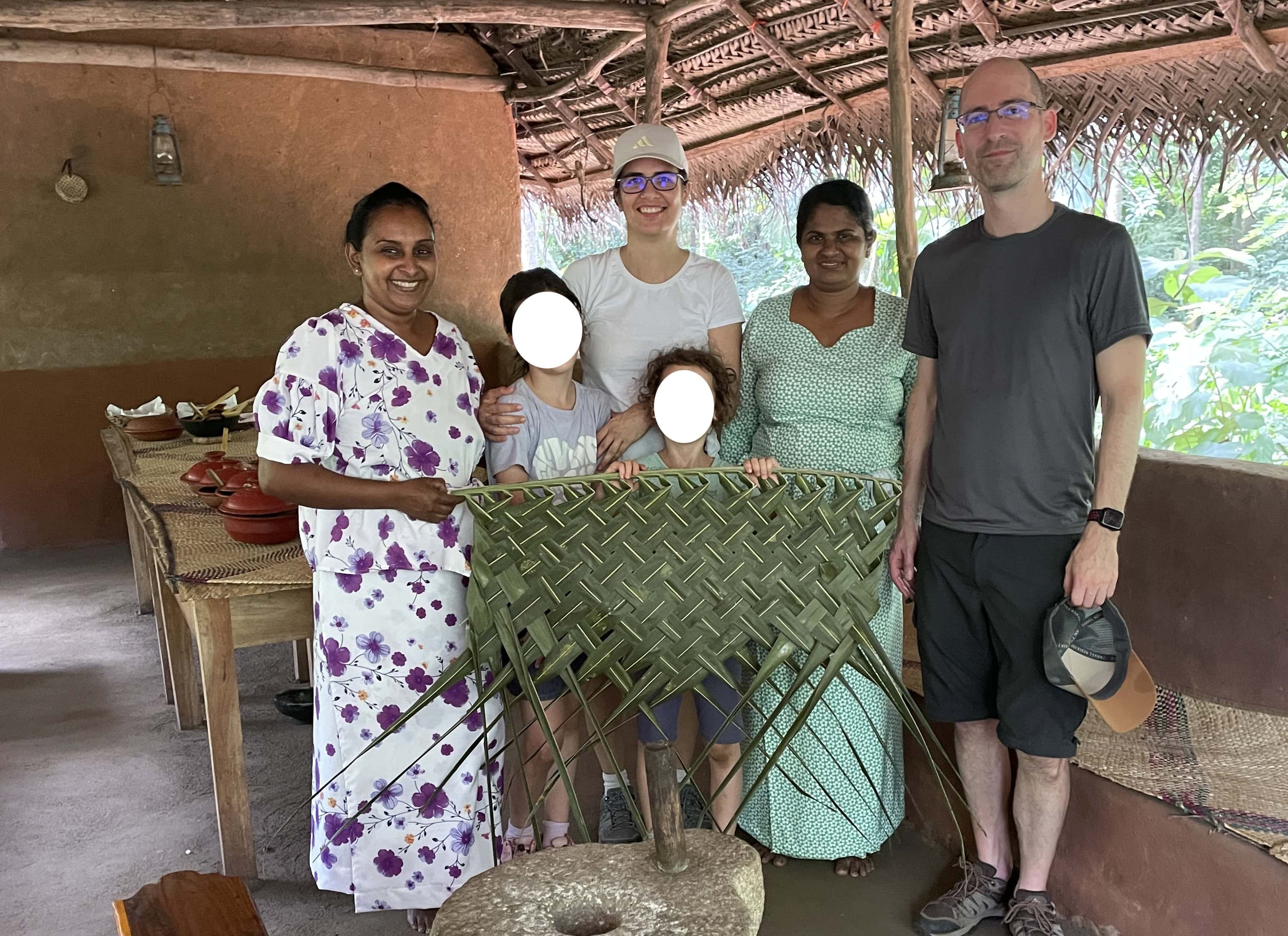 Emese and Family in Sri Lanka
