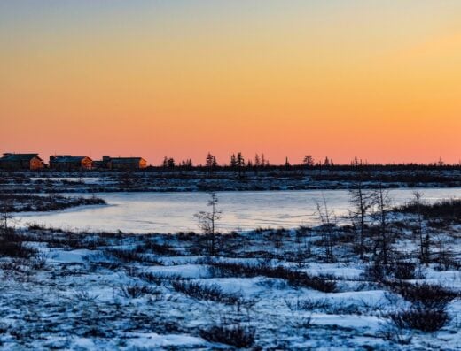 Sunset at the lodge