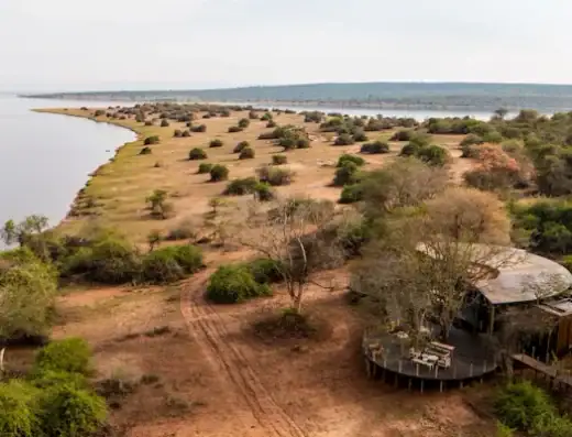 Aerial view of the property