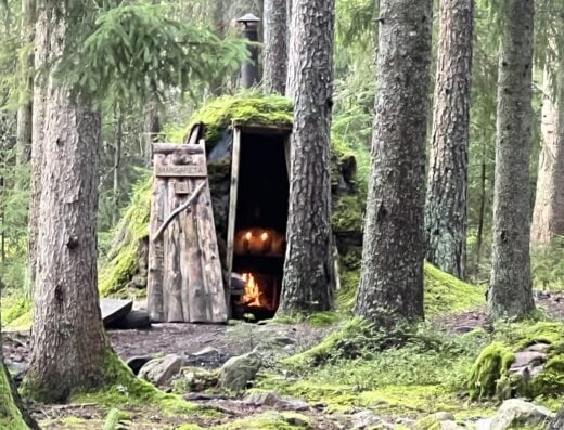 One of the huts
